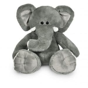 Knuffel olifant met shirt grijs